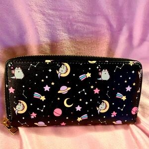 Pusheen wallet and key cover.